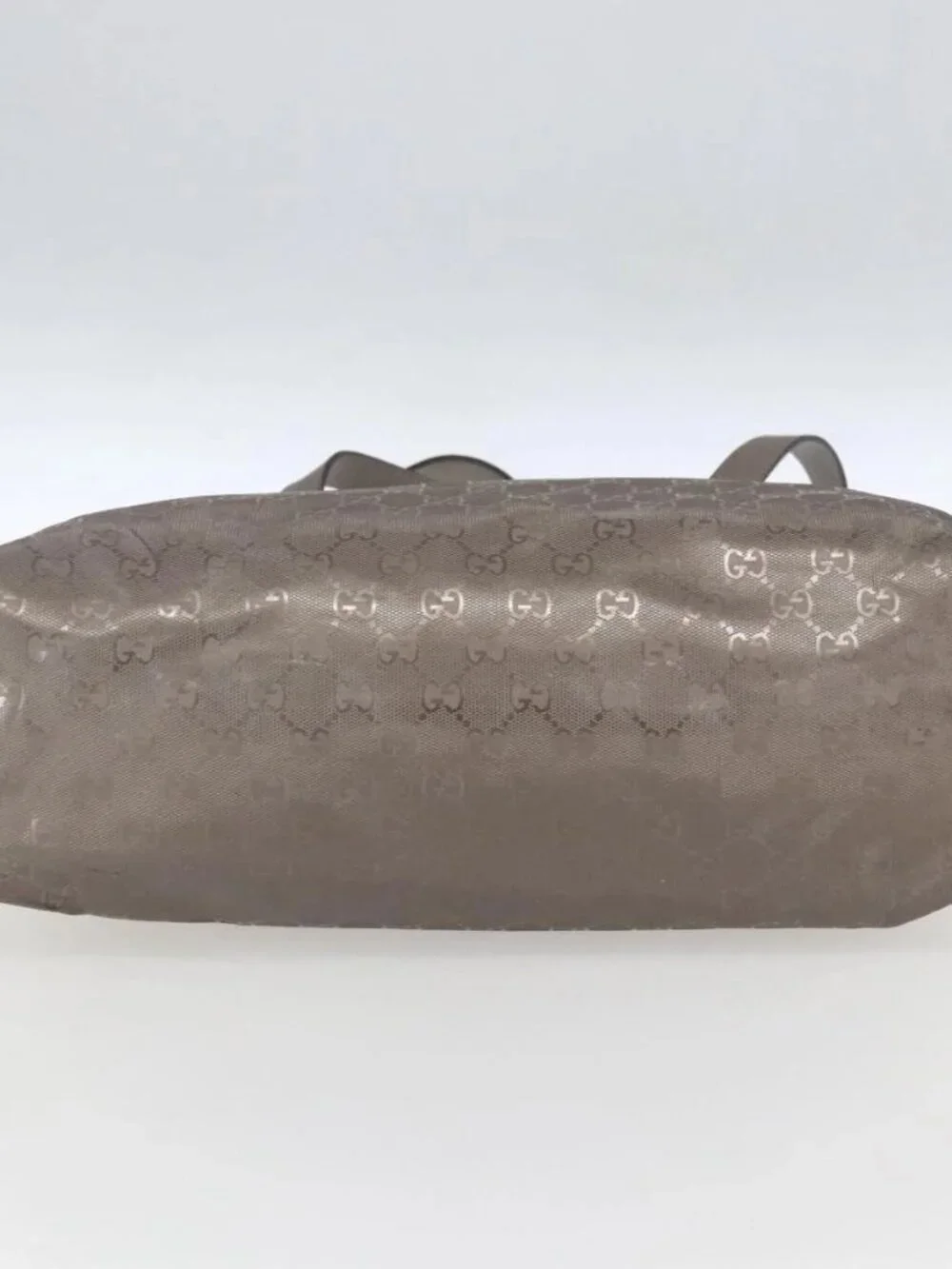 GUCCI GG implementation Tote Bag PVC Silver 211137 Auth BA9306 - Picture 7 of 16